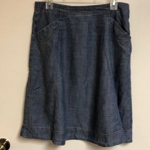 LL Bean ladies denim skirt